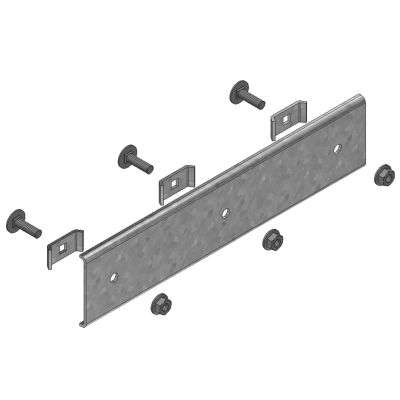 Eclisse solidité maximale avec boulons et écrous M6 pour chemin de câbles en fil Sendzimir H= 60mm VFU & VFUL Vergokan