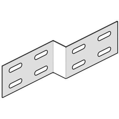 Réduction Sendzimir L=400 x H= 50mm pour chemins de câbles perforés H=60mm Vergokan