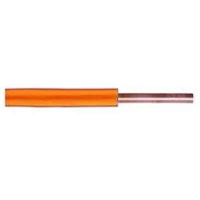 Fil de câblage massif VOB  0.75mm² orange (R100m)