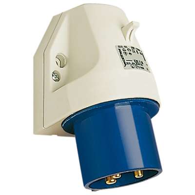 Socle de connecteur en saillie CE bleu 16A/230V 2P+T IP44 610306 Walther Werke