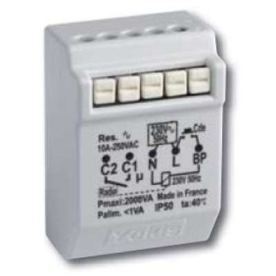 Télérupteur radio encastré Power 3-10A/230V MTR2000ERP Yokis