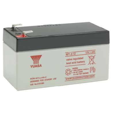 Batterie au plomb 12V - 1.2Ah (L=97 x P=48 x H=54.5) NP1.2-12 Yuasa