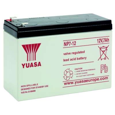 Batterie au plomb 12V -  7Ah (L=151  xP=65 x H=97.2) NP7-12 Yuasa