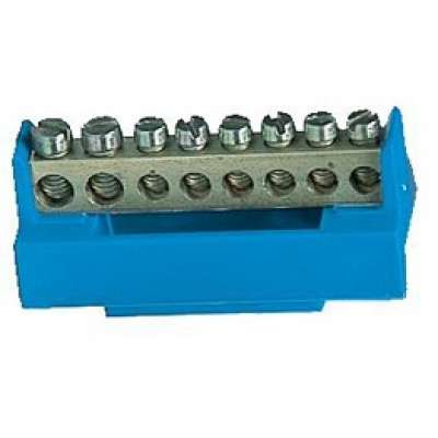 Bornier de neutre bleue 6x10² et 2x16² pour coffret Fix-O-Rail standard ABB-Vynckier