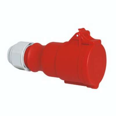 Prise mobile CE rouge 16A/400V 3P+T IP44 31005 Bals