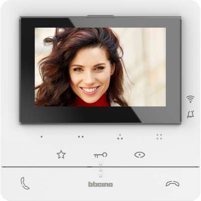 Poste intérieur vidéo mains-libres écran couleur 5" fonctions avancées Classe 100 V16E blanc Bticino