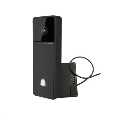 Kit sonnette vidéophone connectée à 1 bouton (sans alimentation) Kit Visto Wifi Comelit