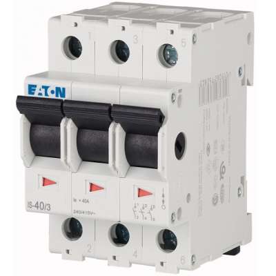 Interrupteur-sectionneur modulaire tripolaire 3P/40A IS 40/3 Eaton