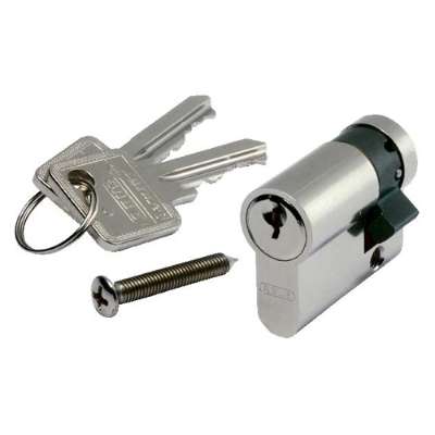 Serrure semi-cylindrique avec 2 clés V2432-E pour armoires de trottoir EH ABB-Vynckier