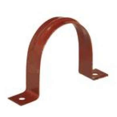 Attache acier galvanisé brun/rouge simple en U Ø50mm 