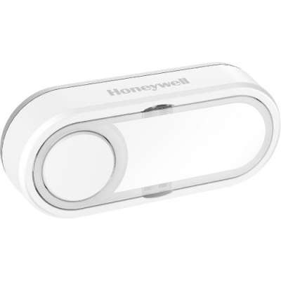 Bouton-poussoir sans fil porte-étiquette et LED horizontal blanc DCP511 Honeywell