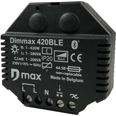 Variateur (dimmer) universel Led à encastrer 0 à 420W  Bluetooth® DimMax 420BLE Dmax