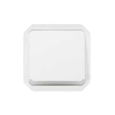Bouton-poussoir simple NO 10A lumineux Plexo 55 blanc Legrand