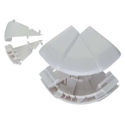 Angle extérieur blanc pour goulotte 105x50mm avec couvercle L=65mm DLP Design Legrand