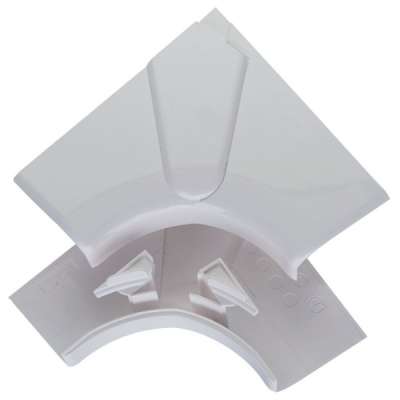 Angle intérieur blanc pour goulotte  80x35 avec couvercle L=65 et 105x35mm avec couvercle L=85mm DLP Design Legrand