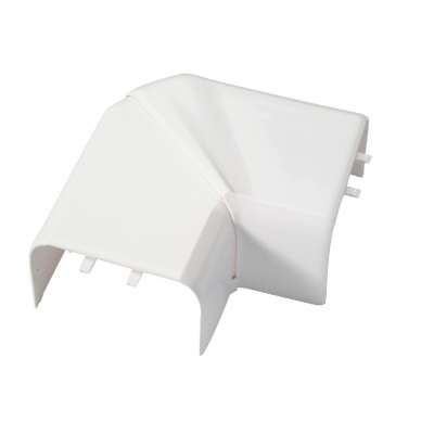 Angle plat blanc pour goulotte 105x50mm avec couvercle L=85mm DLP Design Legrand