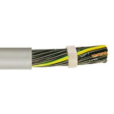 Câble multiconducteurs flexible non faradisé numéroté  8x1.5mm² avec vert/jaune LIYY-Cca (m)