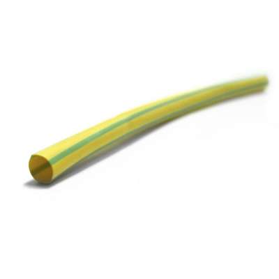 Gaine thermorétractable Ø 3/1mm jaune/vert à paroi mince sans adhésif GTI 3000 3M (m)