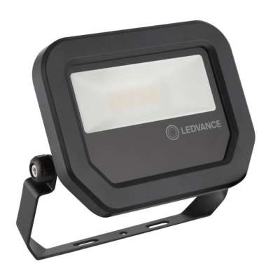 Projecteur LED noir  10W/55000h/1100Lm blanc chaud 3000K Floodlight 10 Ledvance® Osram