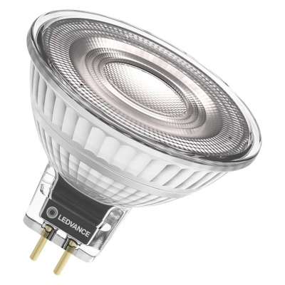 Lampe Led dimmable MR16 35 Ø50/5W/36°/2700K/345Lm/ 700d/25000h/12V/GU5.3 blanc chaud Ledvance® Osram