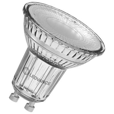 Lampe Led non dimmable Parathom PAR16 50 Ø50/4.3W/120°/2700K/350Lm/ 100cd/15000h/230V/GU10 blanc chaud Ledvance Osram