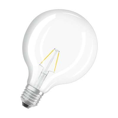 Lampe Led Parathom Retrofit Globe claire filament 25 Ø124/2W/2700K/230V/E27/15000h/250lm blanc chaud Osram