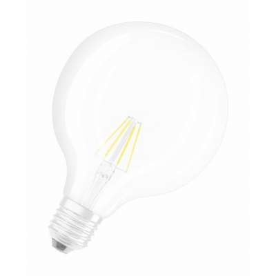 Lampe Led Parathom Retrofit Globe claire filament 60 Ø124/6W/2700K/230V/E27/15000h/806lm blanc chaud Osram