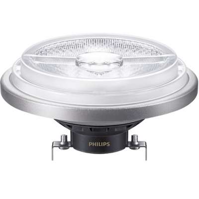 Lampe Led dimmable MASTER LEDspot ExpertColor AR111 50 40° 10.8W/3000K/12V/G53/40000h/620lm/1200cd blanc chaud Philips