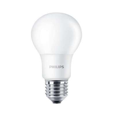 Lampe Led sphérique non dimmable CorePro LEDbulb A60 8-60W 806lm Ø60/8W/2700K/220-240V/E27/15000h blanc chaud Philips