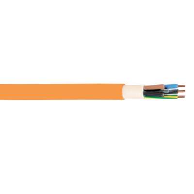 Câble résistant au feu orange Pyrocontrol Power 300/500V (RF 1h) 2x1.5² LSOH (sans halogène)