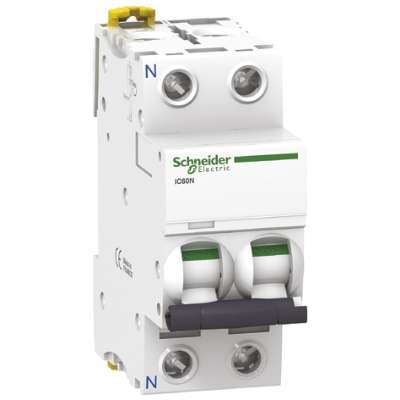 Disjoncteur IC60N - 6kA - courbe C - bipolaire 2P/ 4A Acti 9 Schneider Electric