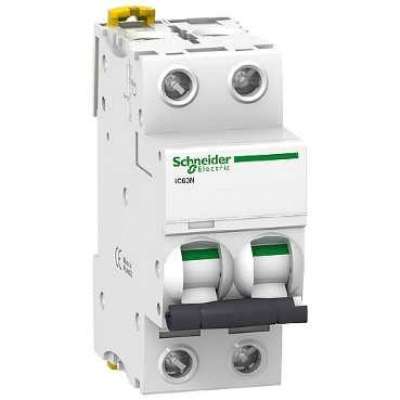 Disjoncteur IC60H - 10kA - courbe C - bipolaire 2P/ 6A Acti 9 Schneider Electric
