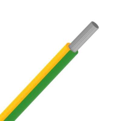 Fil d'installation flexible étamé VOBst  1.5mm² Eca vert/jaune (R100m)