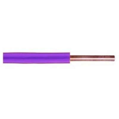 Fil de câblage massif VOB 1mm² violet (R100m)