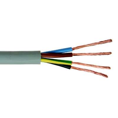 Câble souple PVC gris rainuré 2x1mm² VTMB (sans fil de terre)