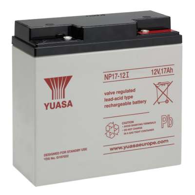 Batterie au plomb 12V - 17Ah (L=184 x P=76 x H=167) NP17-12 Yuasa